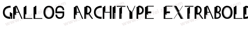 Gallos Architype ExtraBold字体转换